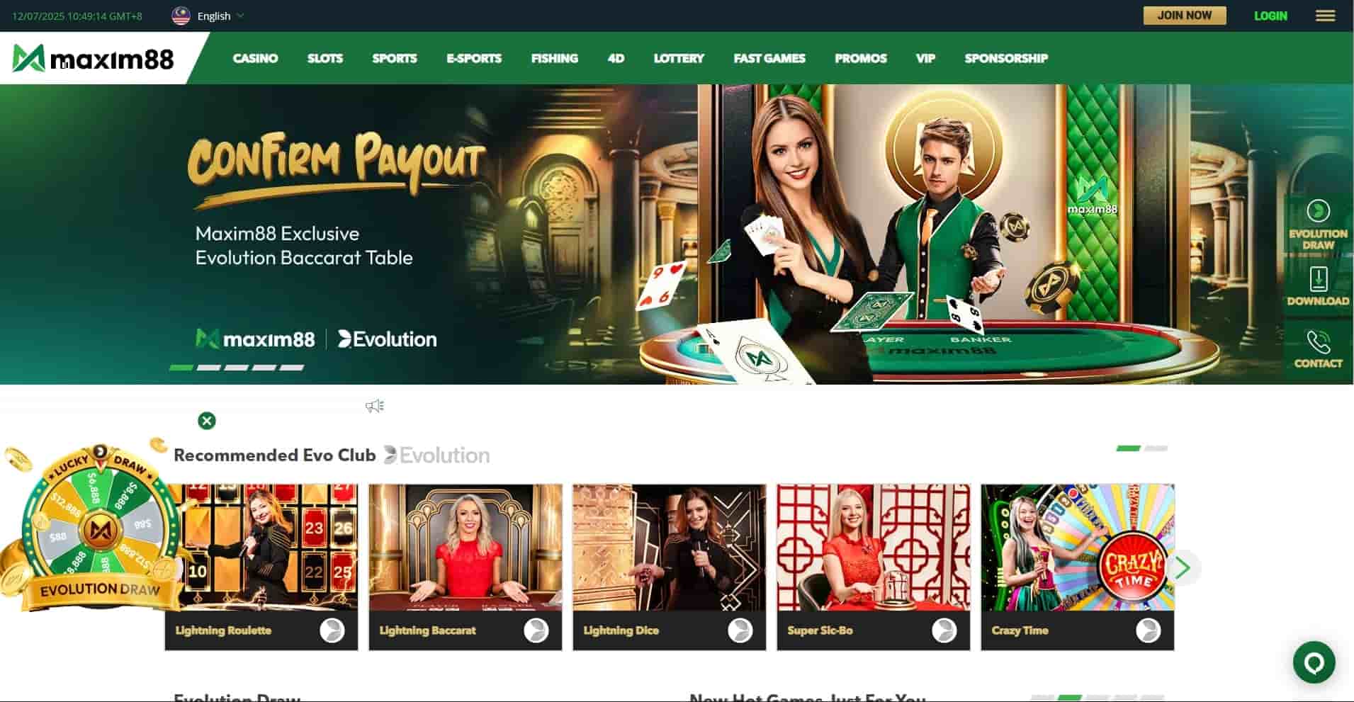 Maxim88 online casino Malaysia